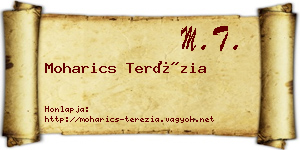 Moharics Terézia névjegykártya